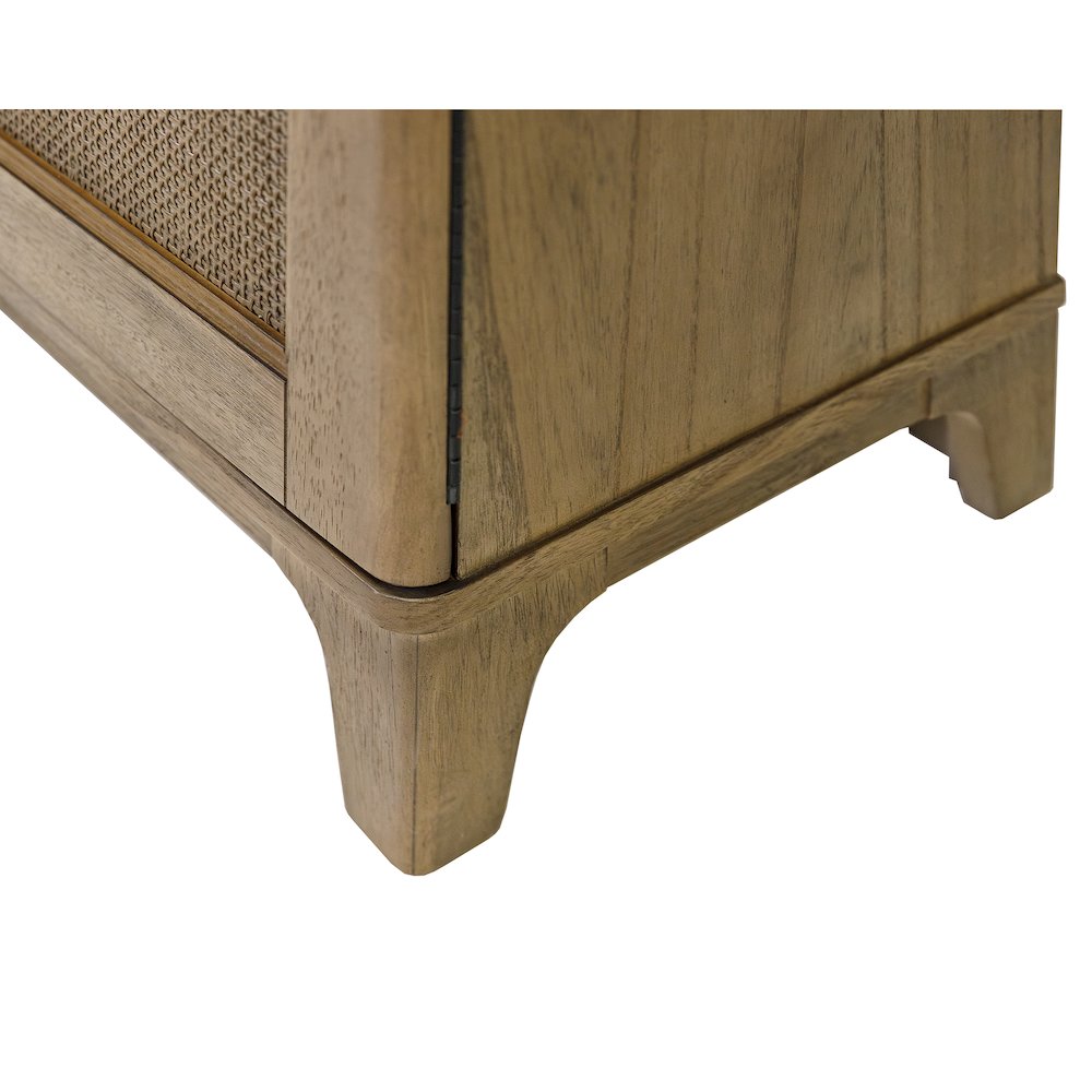 Quincey Coastal Arch shaped Bar Cabinet, Fully Assembled. Picture 7