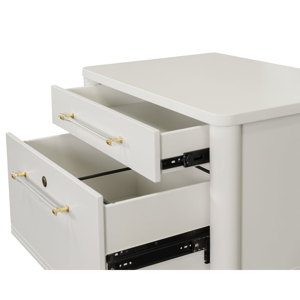 Shasta Contemporary Lateral File, White. Picture 5