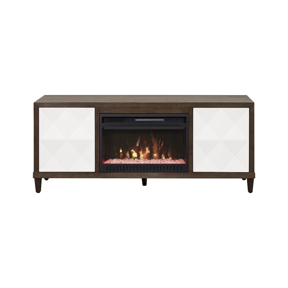 Stellar Wood 65" Fireplace Console with with doors. Picture 3
