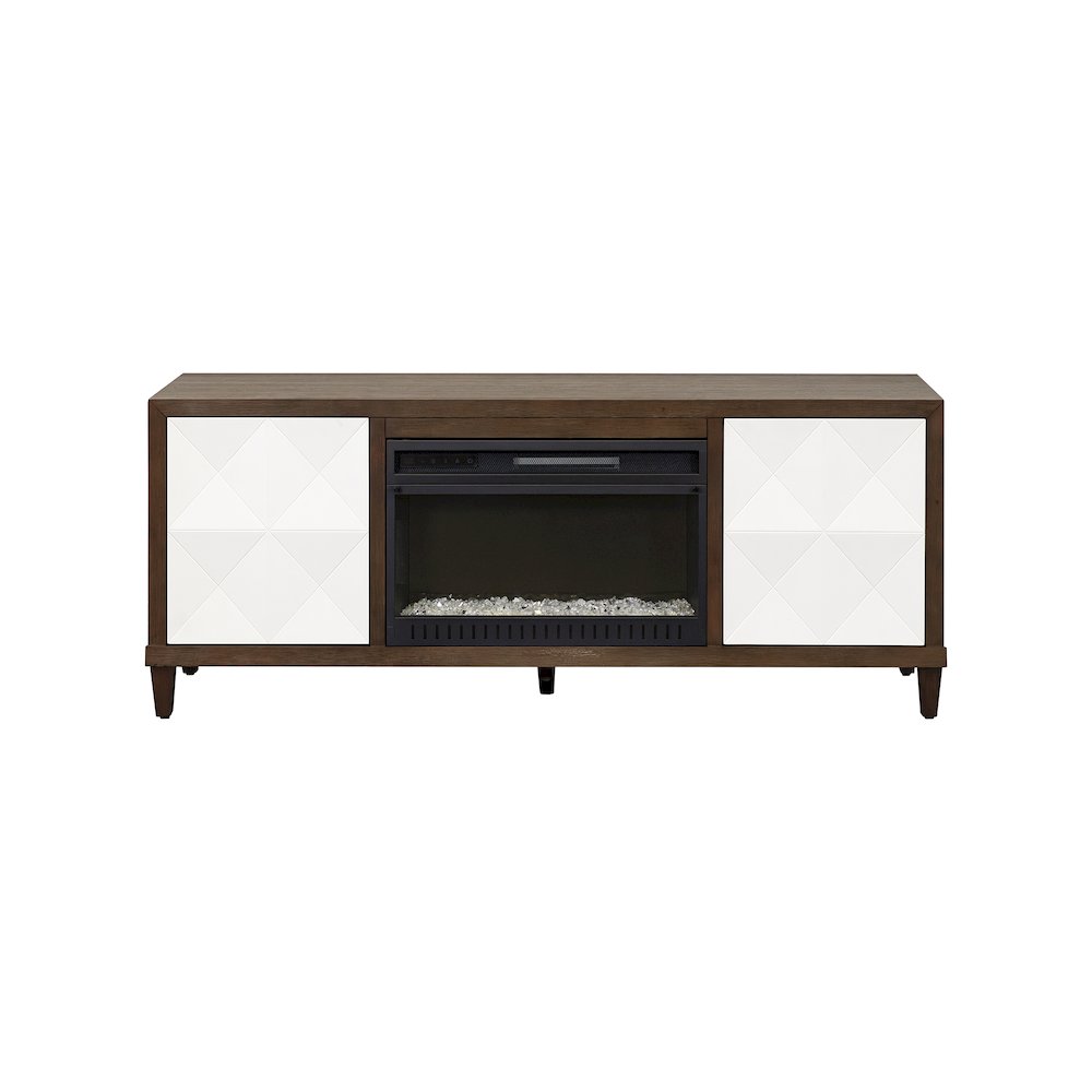 Stellar Wood 65" Fireplace Console with with doors. Picture 2