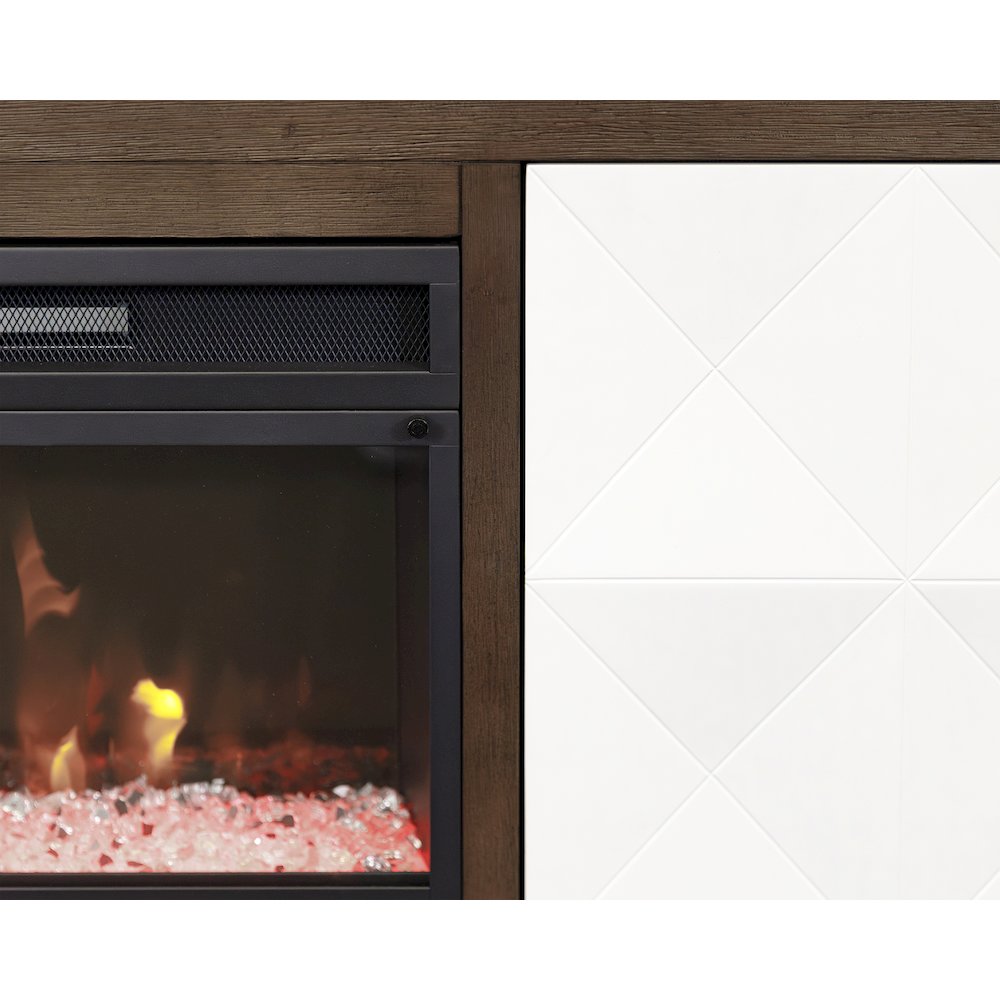 Stellar Wood 65" Fireplace Console with with doors. Picture 6