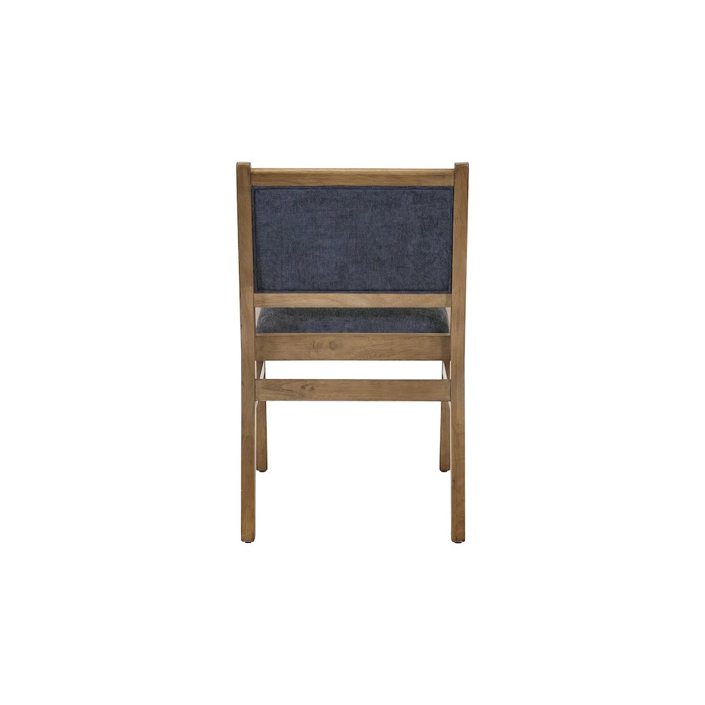 Shelby Two Mid-Century Modern Wood Side Chairs, Brown. Picture 5