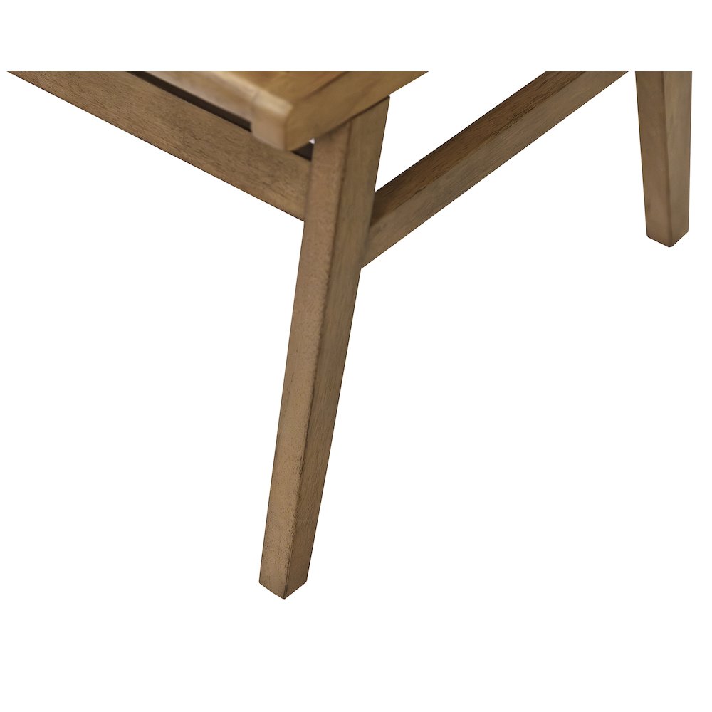 Shelby Two Mid-Century Modern Wood Side Chairs, Brown. Picture 7