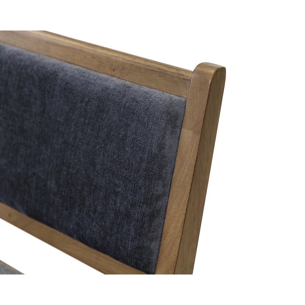 Shelby Two Mid-Century Modern Wood Side Chairs, Brown. Picture 8