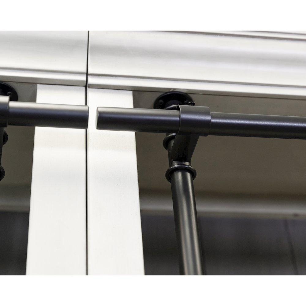 Toulouse Three 8' Tall Bookcase Wall With Fireplace and Ladder, Storage. Picture 5