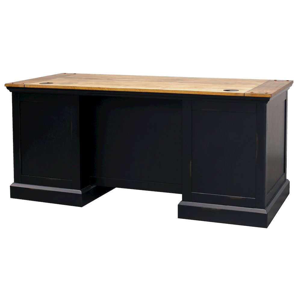 Toulouse Executive Desk, Writing Table, Black. Picture 2