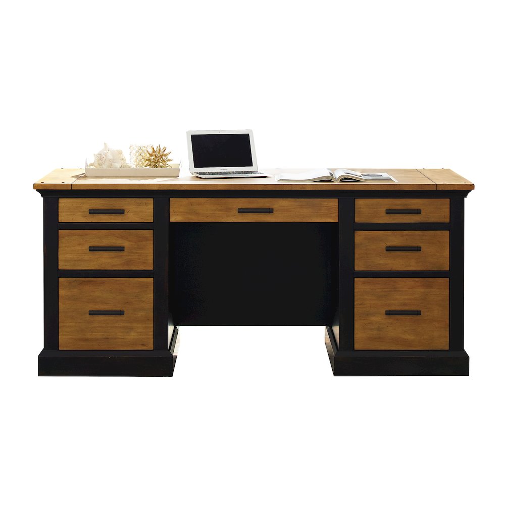 Toulouse Executive Desk, Writing Table, Black. Picture 7