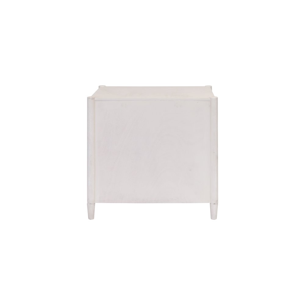 Wood Lateral File, Office Storage File Drawer, Locking Drawer, Assembled, White. Picture 3