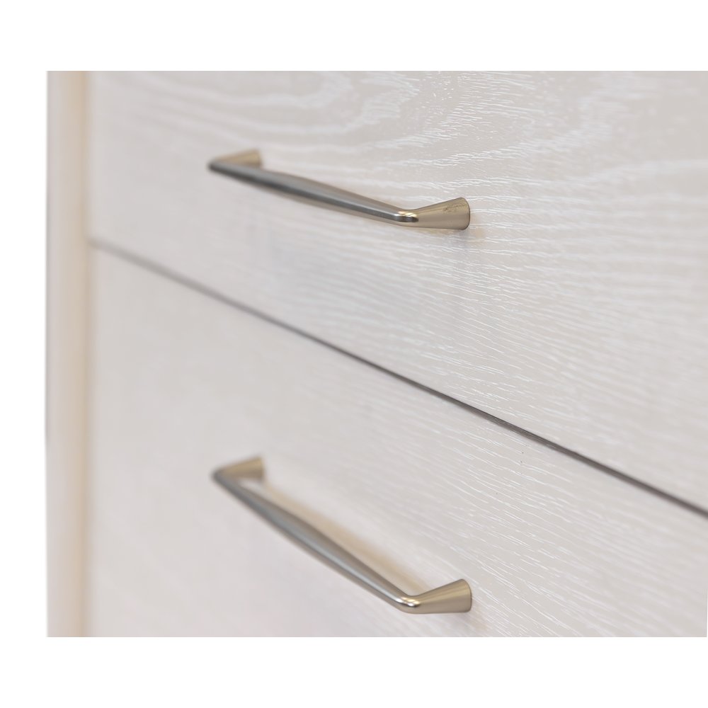 Wood Lateral File, Office Storage File Drawer, Locking Drawer, Assembled, White. Picture 8