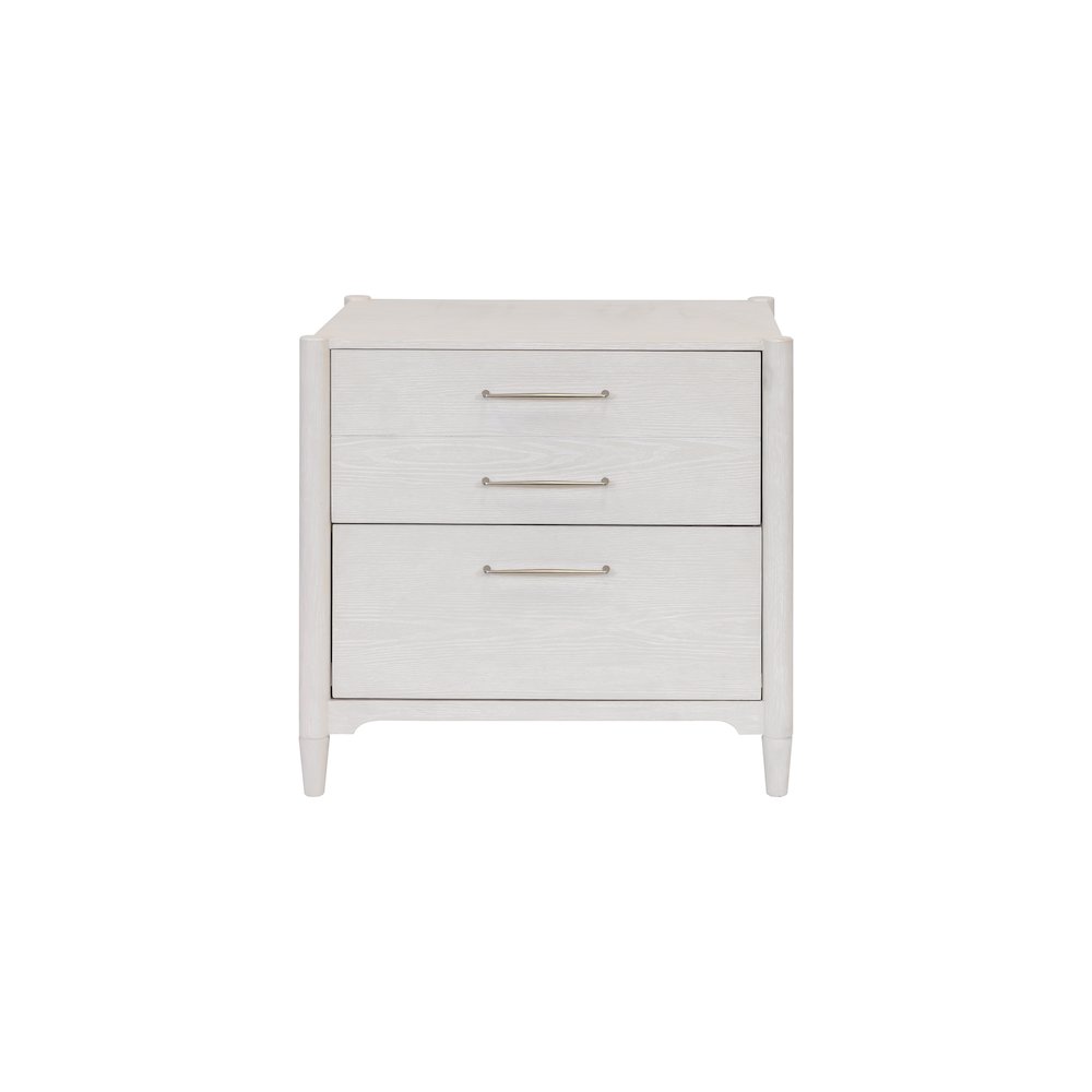 Wood Lateral File, Office Storage File Drawer, Locking Drawer, Assembled, White. Picture 1