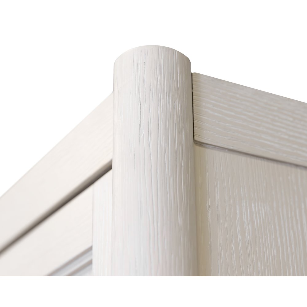 Wood Desk with Hutch,Office Storage,Writing Table with Cabinet, Assembled, White. Picture 6