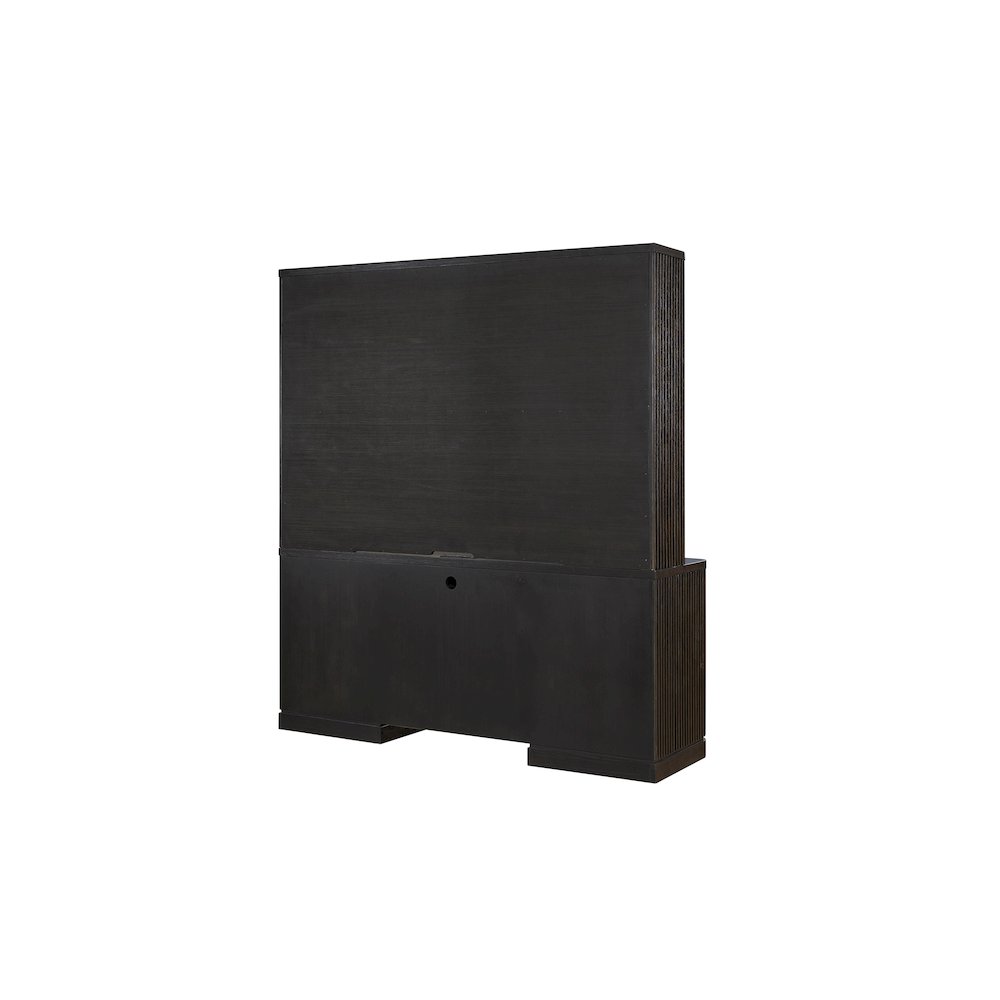 Tulane Executive Credenza and Hutch, Fully Assembled, Brown. Picture 2