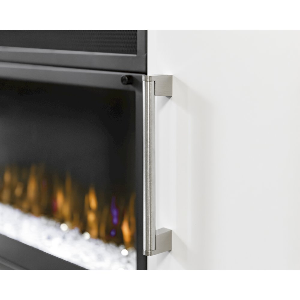 Uptown 84" Fireplace Console, Fully Assembled, White. Picture 7