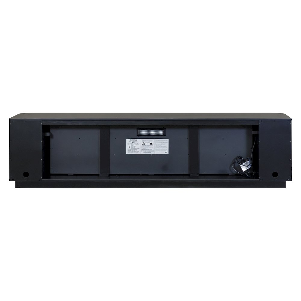Uptown 96" Fireplace Console, Fully Assembled, Black. Picture 3