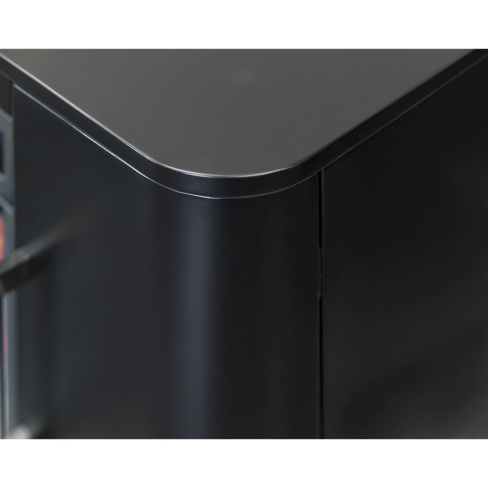 Uptown 96" Fireplace Console, Fully Assembled, Black. Picture 4