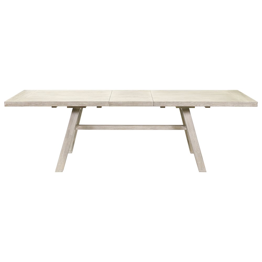 Winslow Modern Farmhouse Rectangular Extension Kitchen Dining Table, Brown. Picture 2