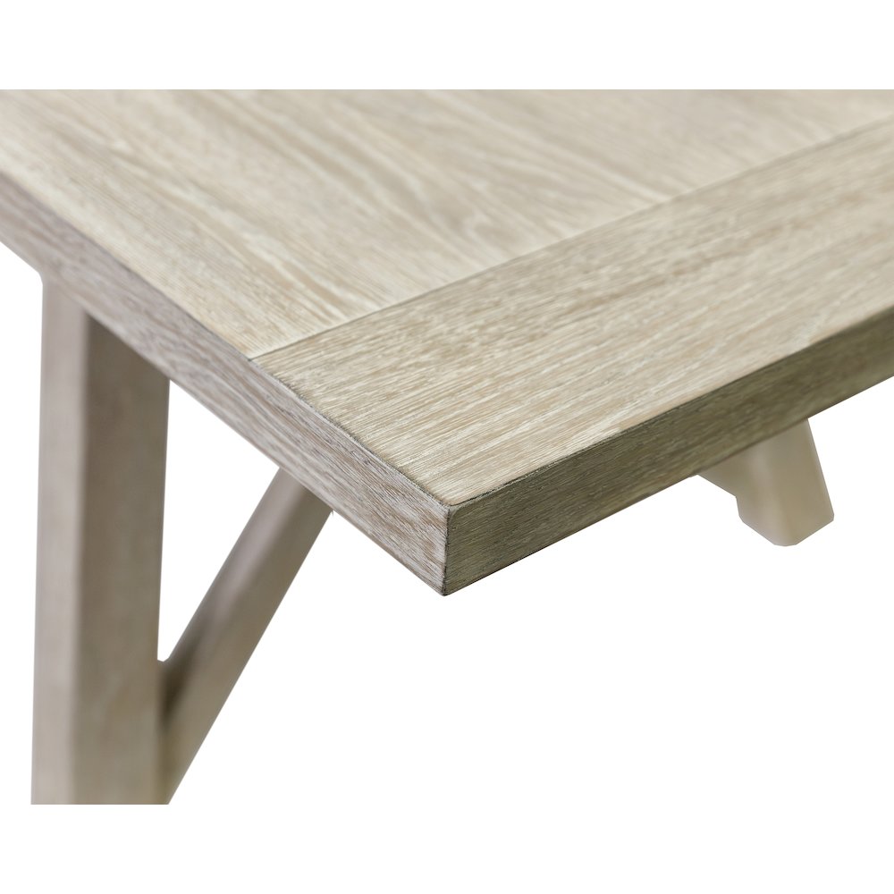 Winslow Modern Farmhouse Rectangular Extension Kitchen Dining Table, Brown. Picture 4