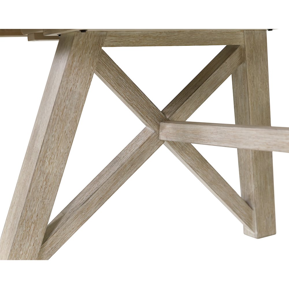 Winslow Modern Farmhouse Rectangular Extension Kitchen Dining Table, Brown. Picture 7