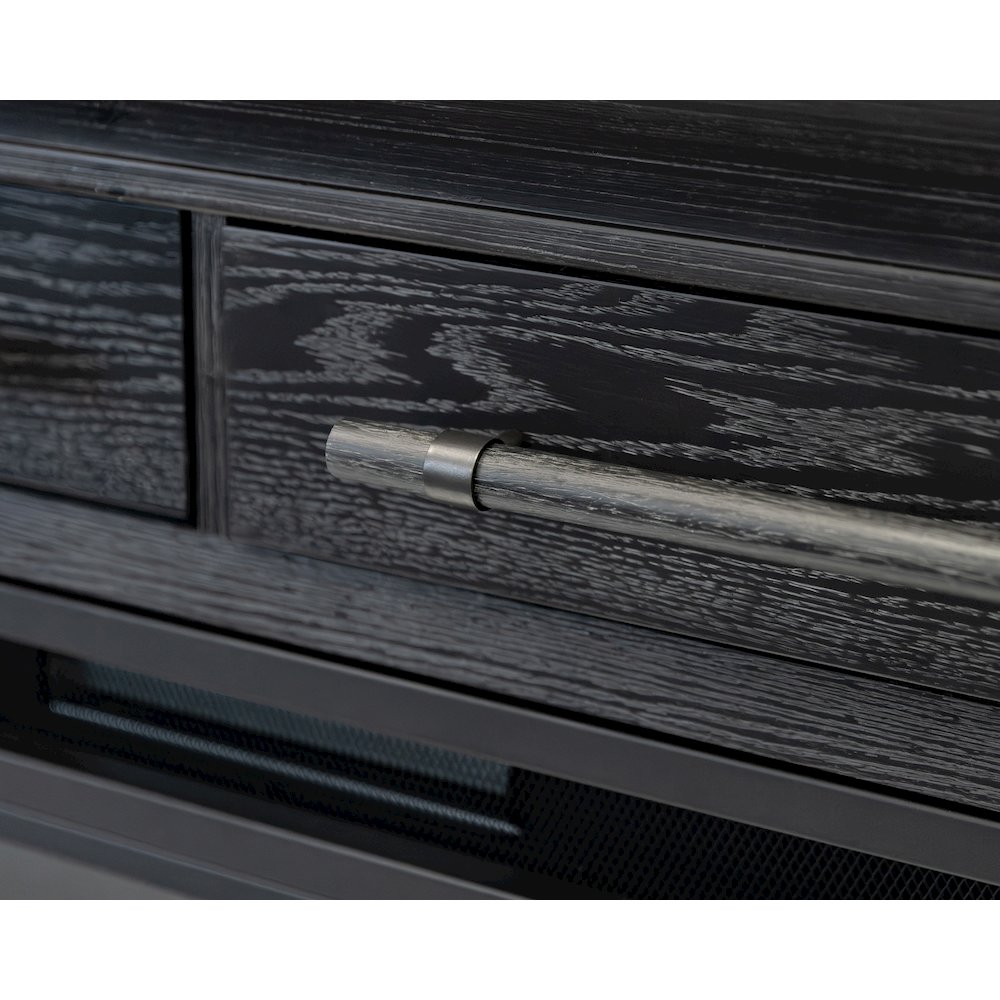 Transitional 80" Fireplace Console, Entertainment Storage, TV Stand. Picture 9