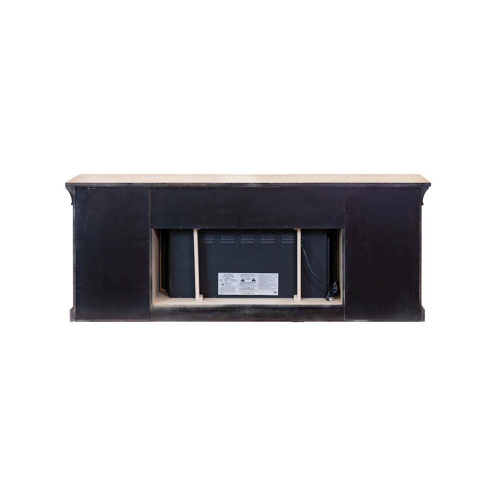 Transitional 80" Fireplace Console, Entertainment Storage, TV Stand. Picture 3