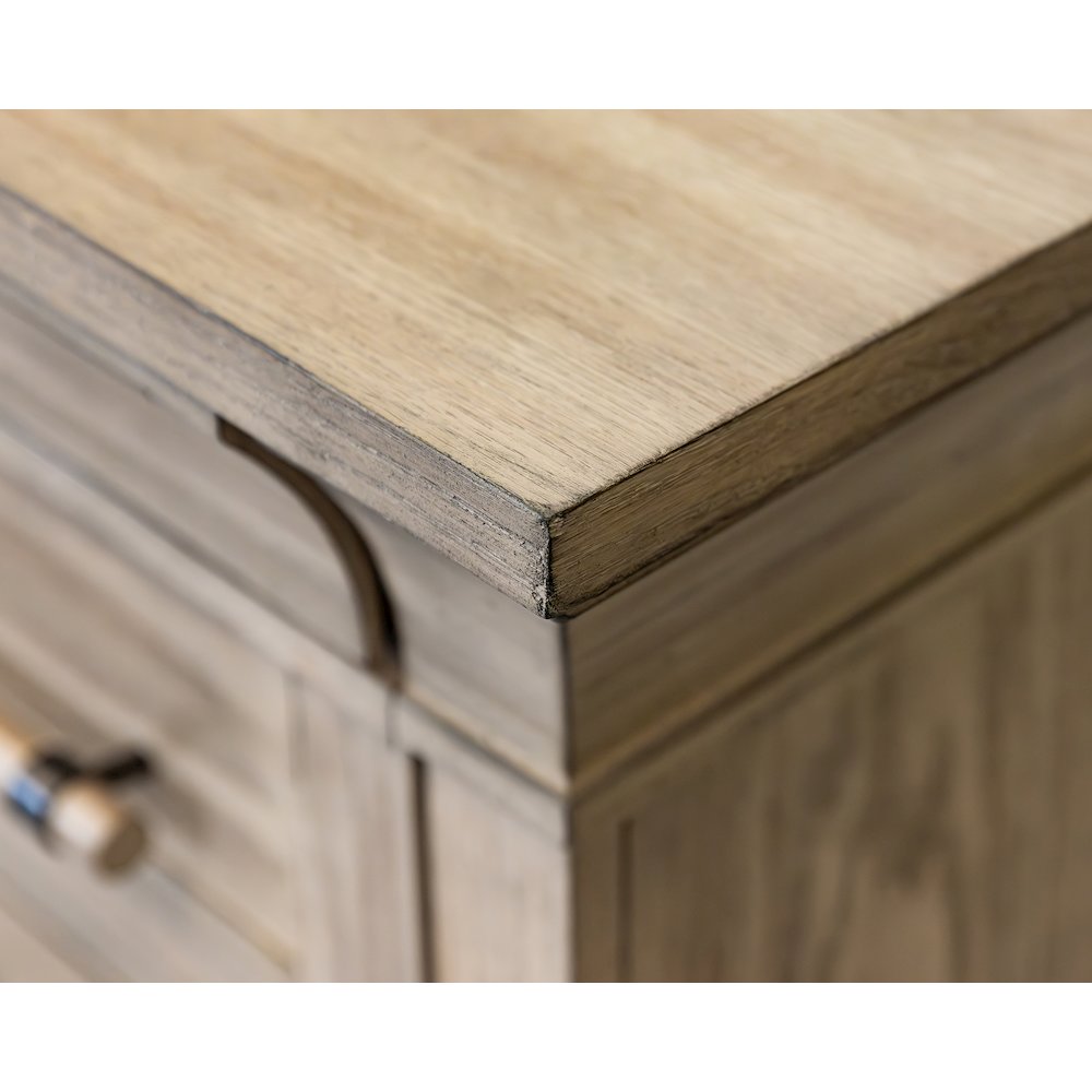 Traditional Wood Executive Desk, Storage Office Credenza. Picture 6