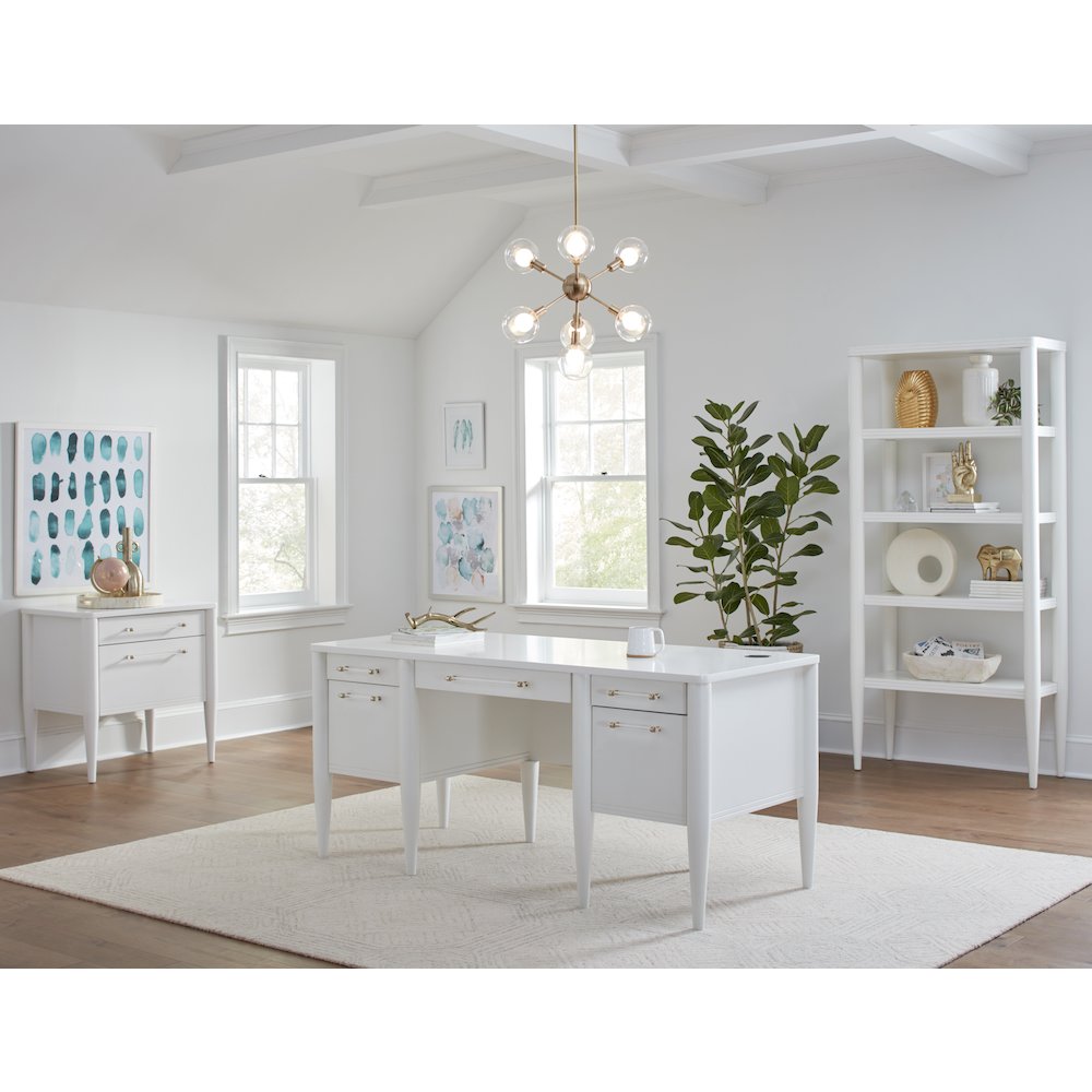Shasta Contemporary Lateral File, White. Picture 10