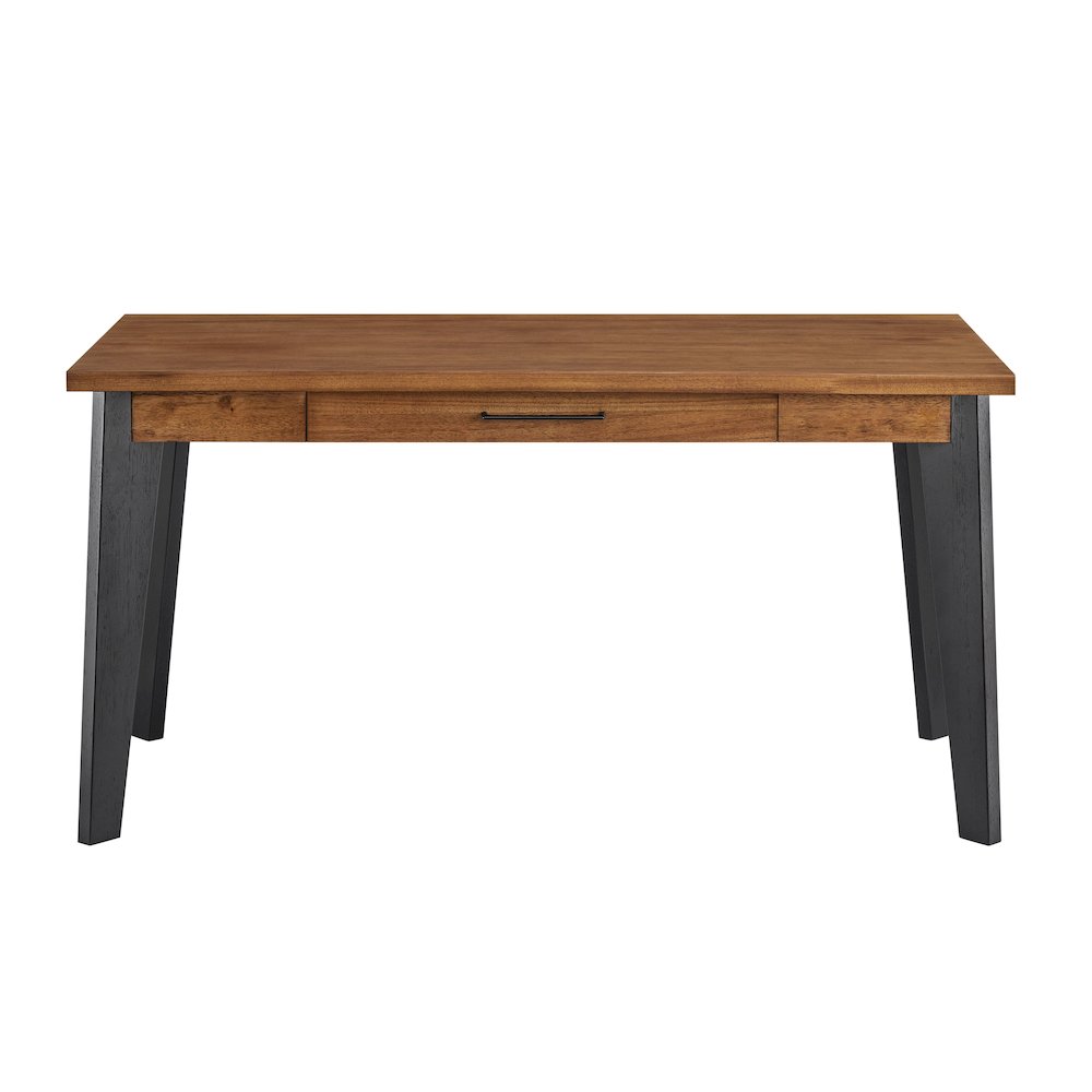 Avery Modern Writing Desk, Rich Medium Brown. Picture 1