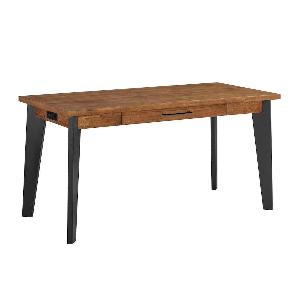 Avery Modern Writing Desk, Rich Medium Brown. Picture 2