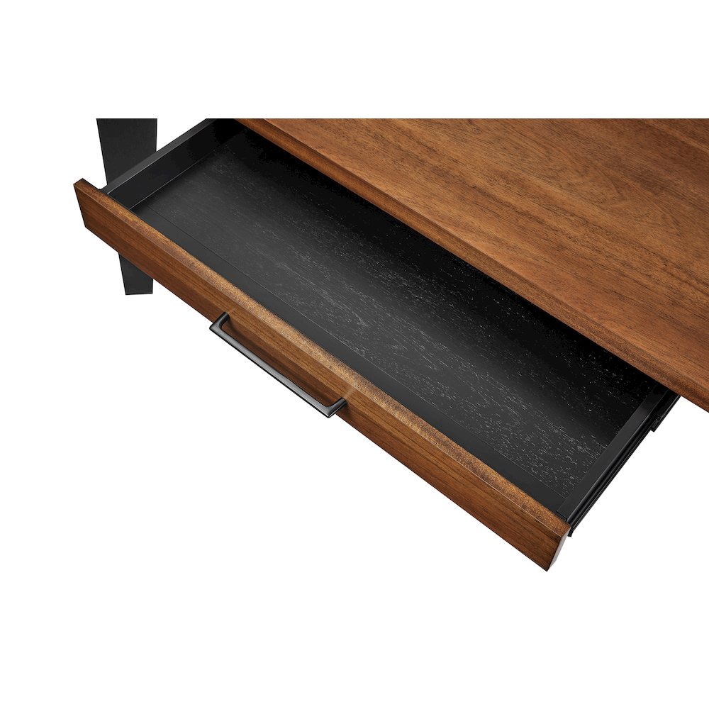 Avery Modern Writing Desk, Rich Medium Brown. Picture 8