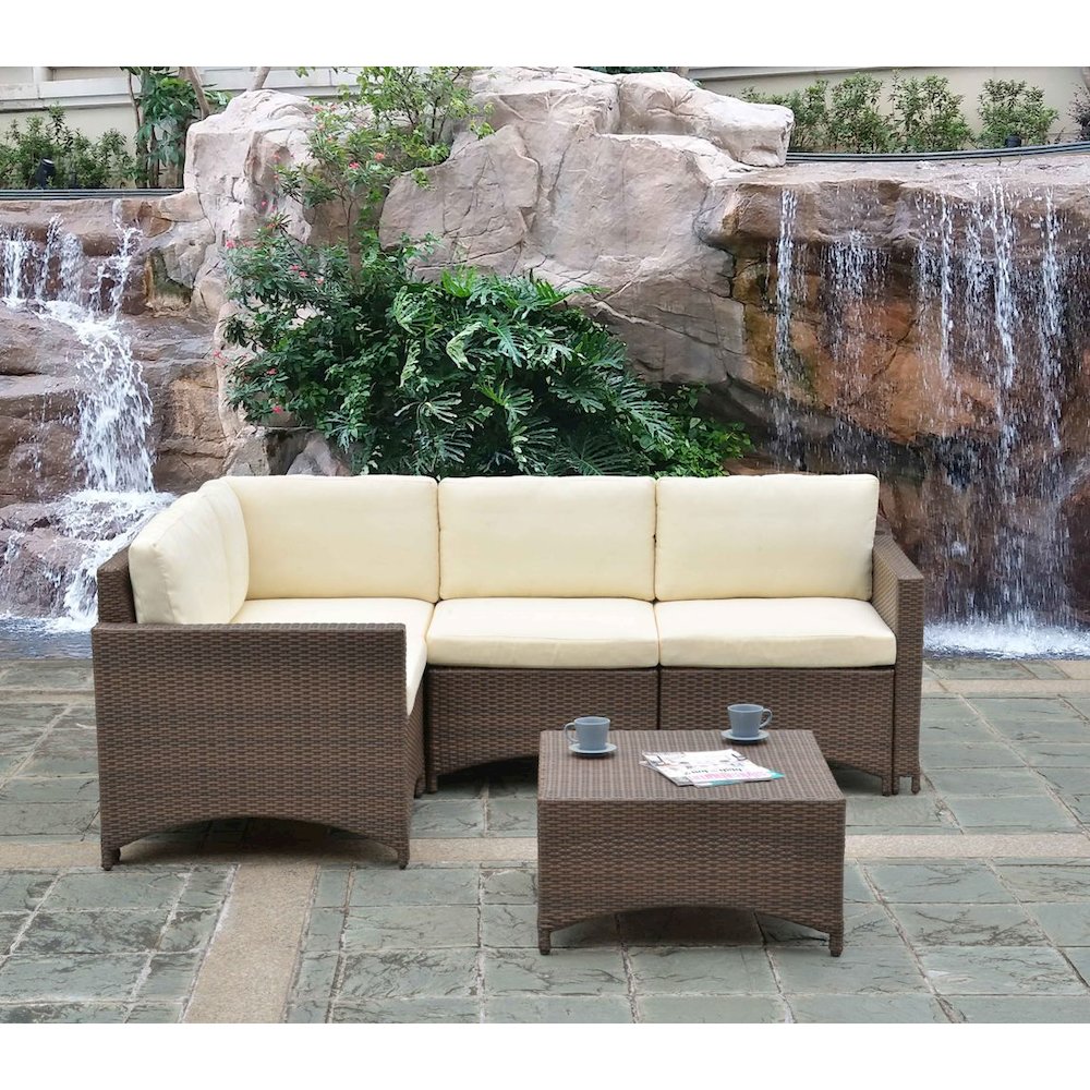 Modular Sectional Set With Coffee Table. Picture 2