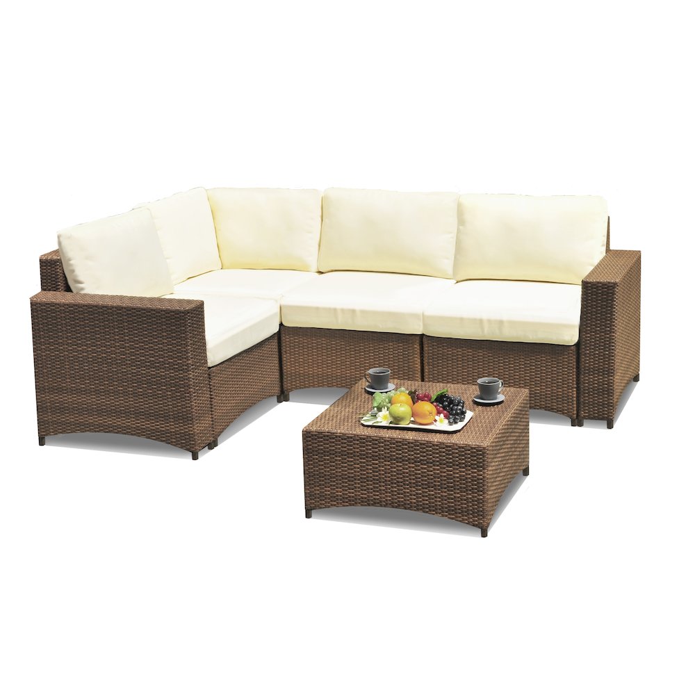 Modular Sectional Set With Coffee Table. Picture 1