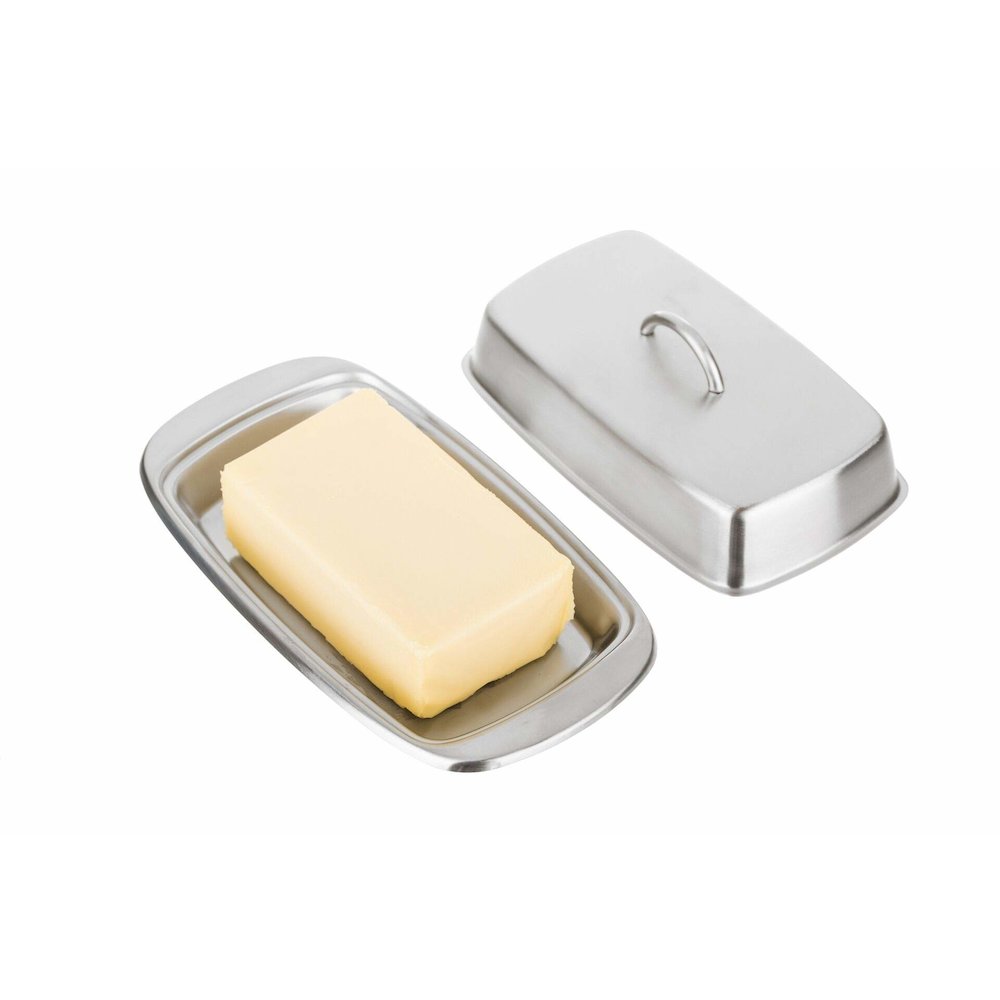 Stainless Steel Butter Dish. Picture 2