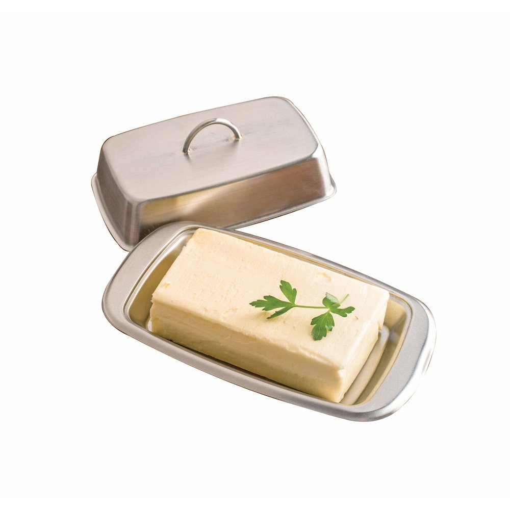 Stainless Steel Butter Dish. Picture 3