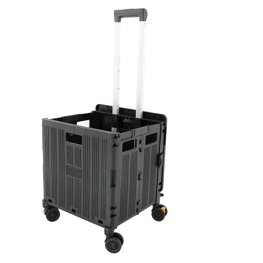 Foldable Utility Crate With 360° Spinner Wheels & Telescopic Handle. Picture 1