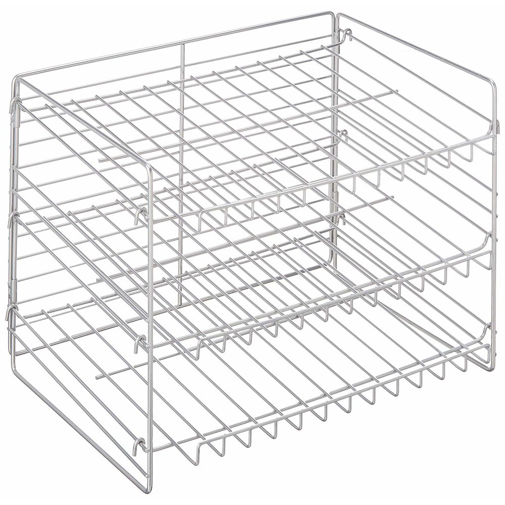 Iron Wire Storage Rack (Chrome). Picture 1