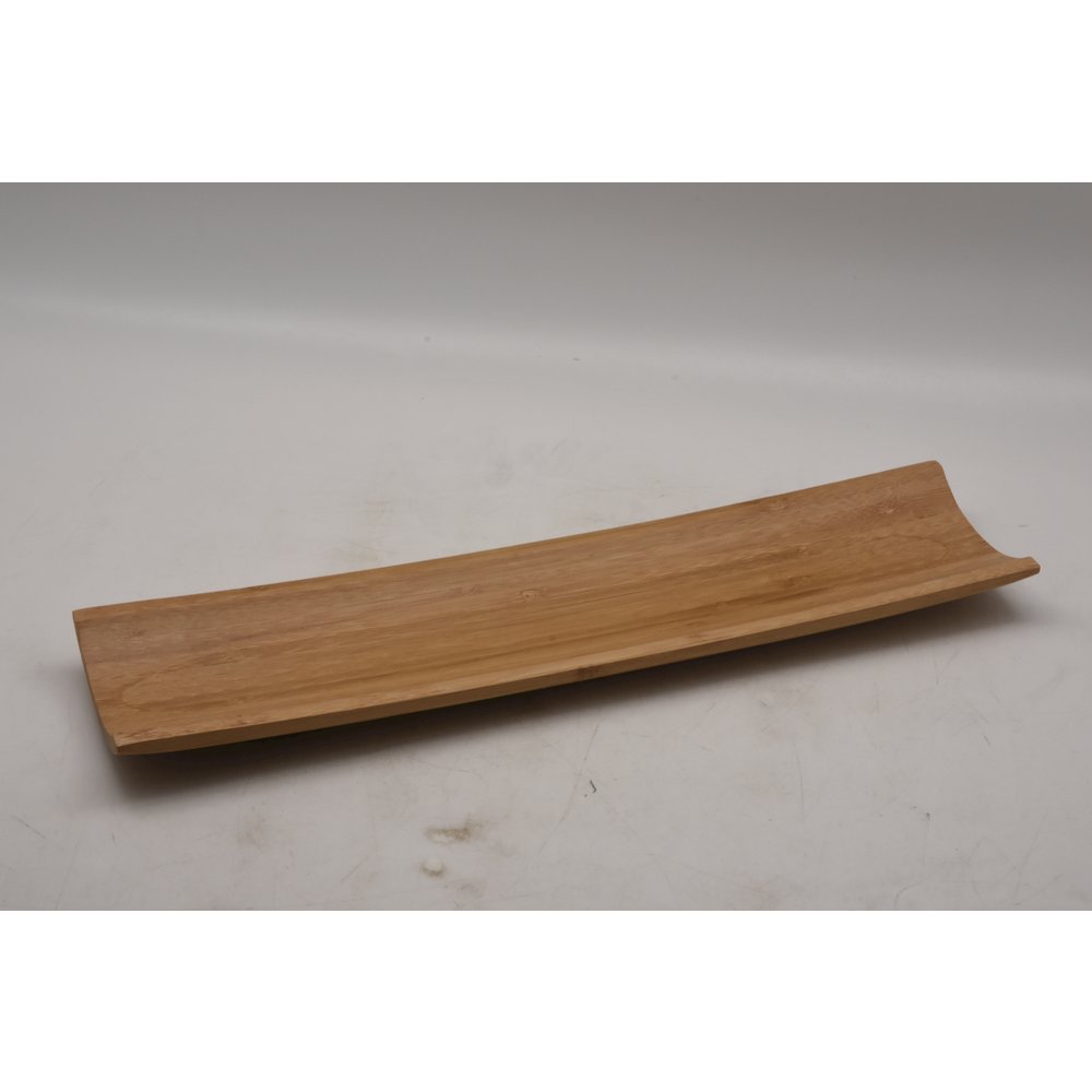 Set Of 2 Bamboo Curvy Serving Trays. Picture 3