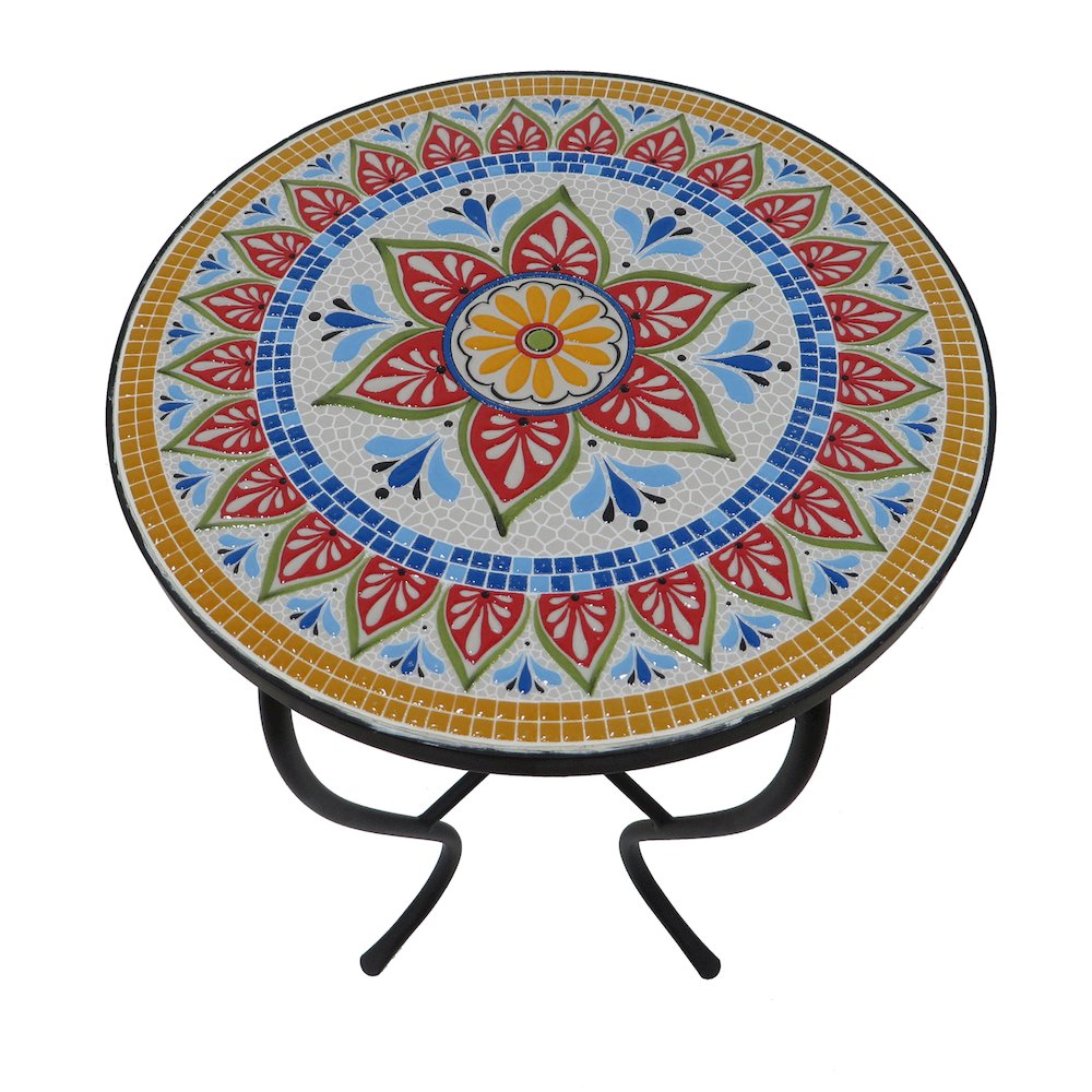 Mosaic Classic Accent Table. Picture 2