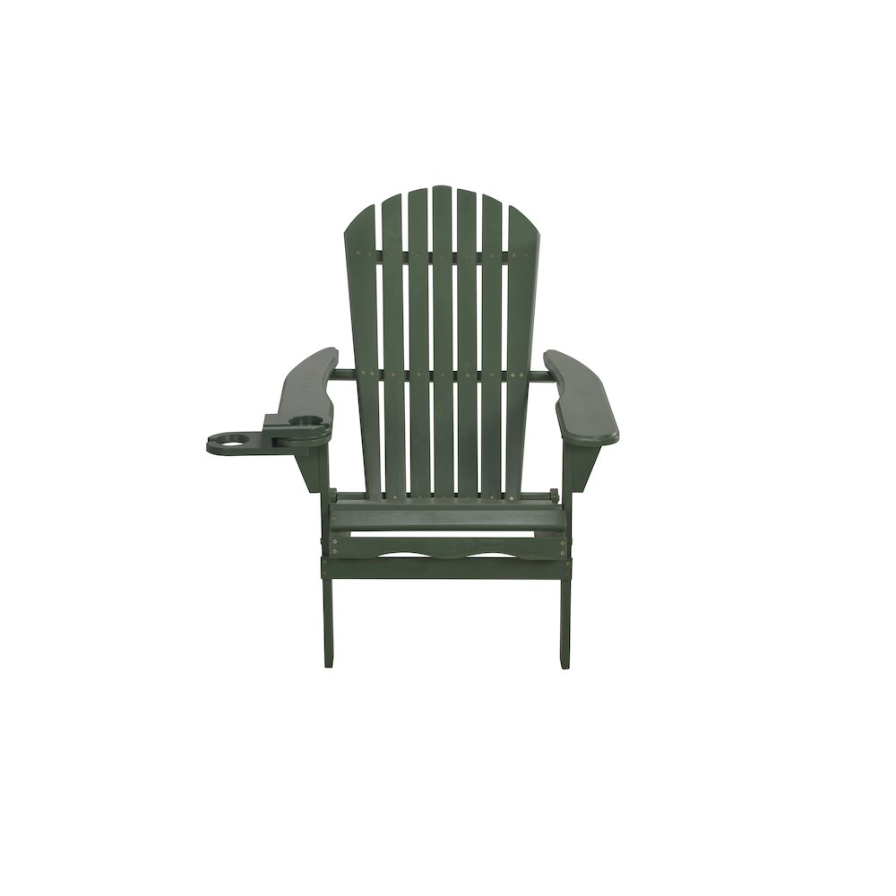 Foldable Adirondack Chair With Cup Holder. Picture 1