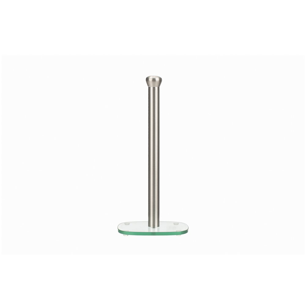 Paper Towel Holder With Heavy Glass Base. Picture 1
