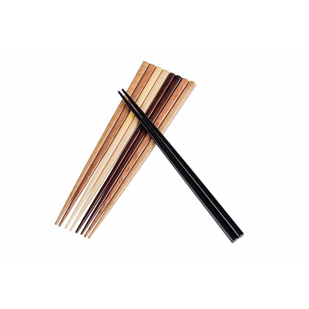5 Pair Organic Basic Hardwood Japanese Reusable Wood Chopsticks. Picture 2