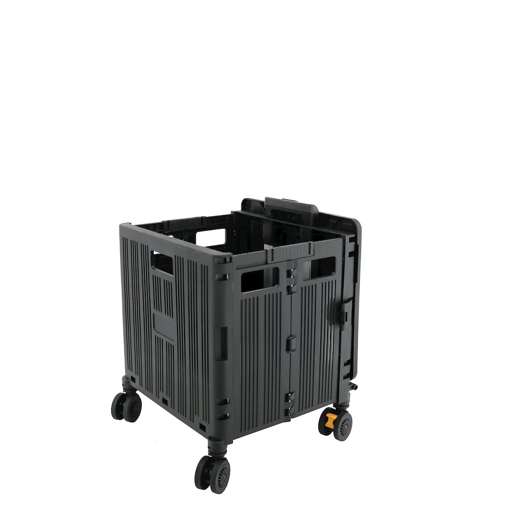 Foldable Utility Crate With 360° Spinner Wheels & Telescopic Handle. Picture 3