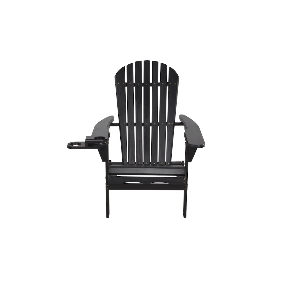 Foldable Adirondack Chair With Pvc Cup Holder. Picture 1