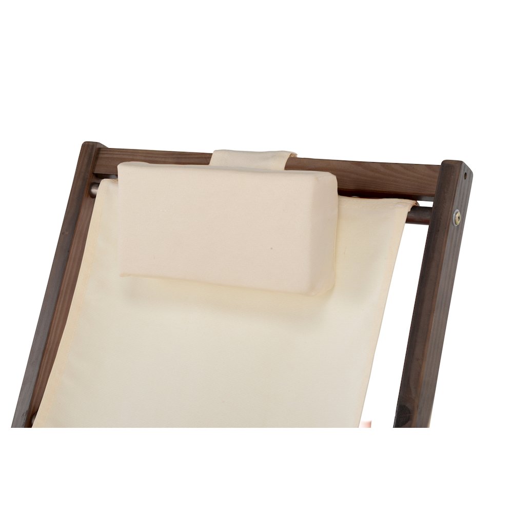 Canvas Sling Chair With Cup And Wine Holder And Ottoman (Set Of 3). Picture 2