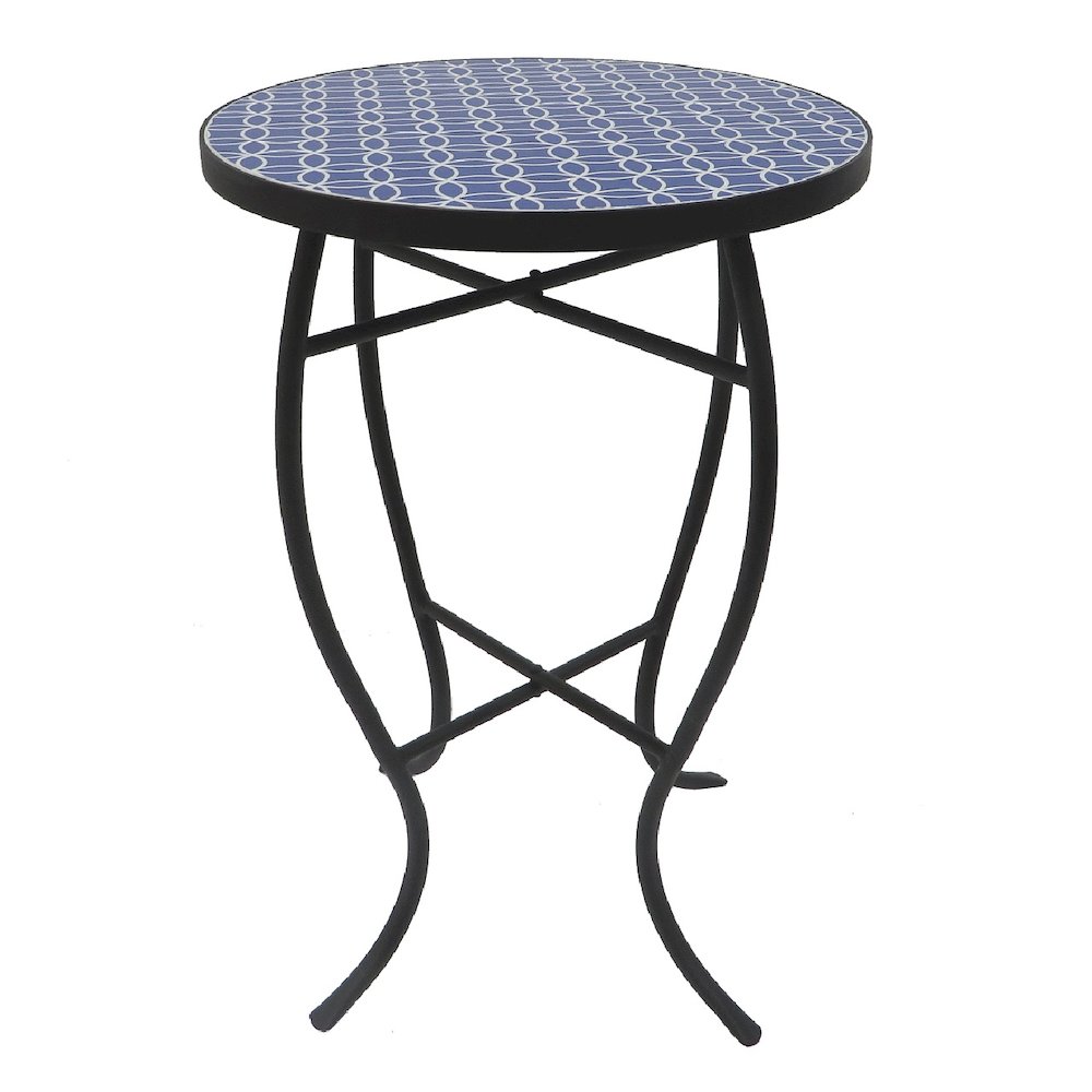 Mosaic Alpine Accent Table. Picture 1