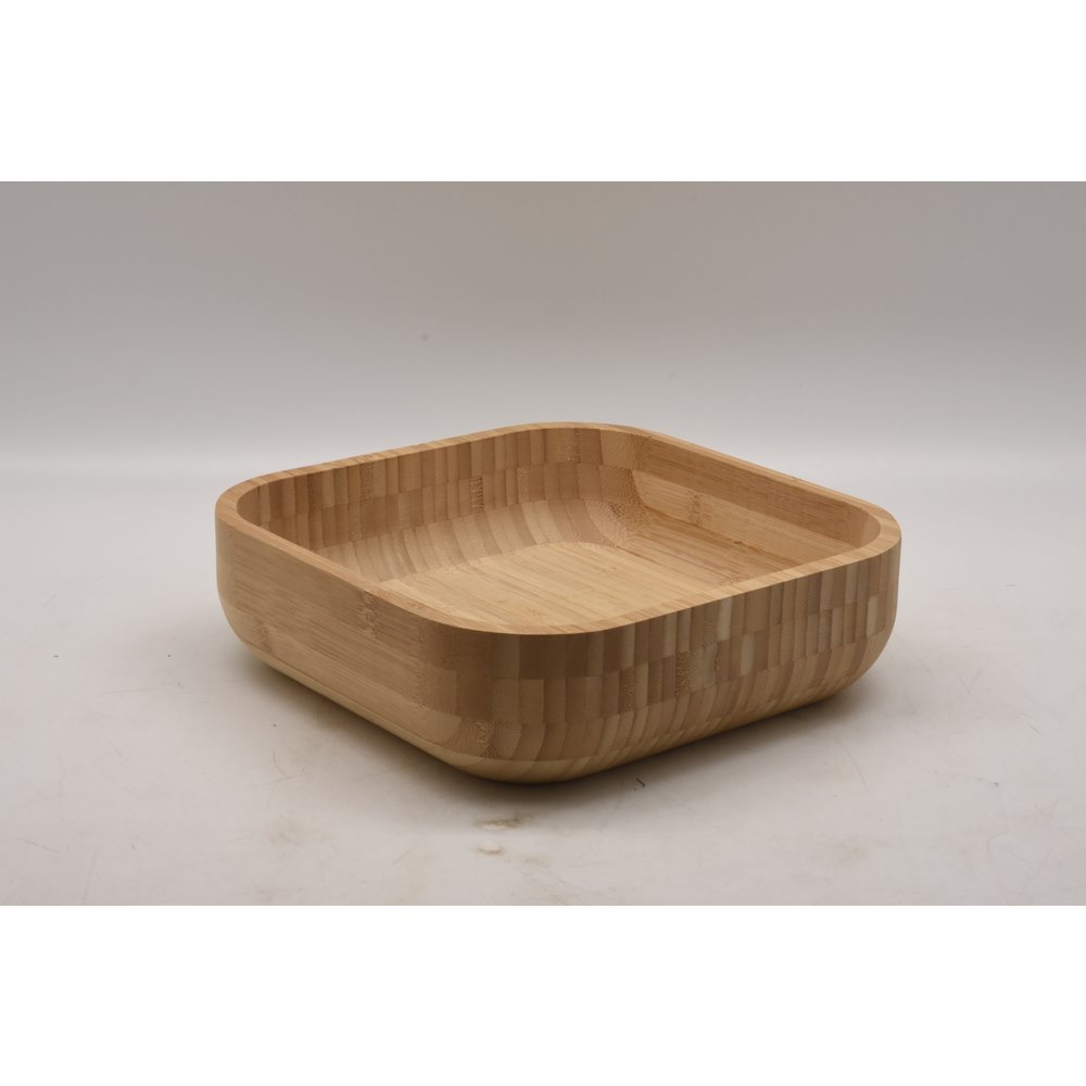 Rectangular Bamboo Dessert Bowls 5Pcs/Set. Picture 3