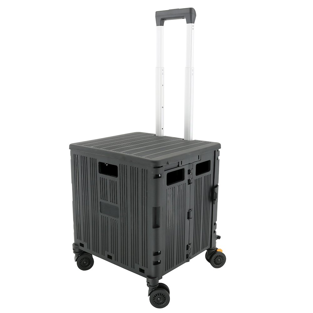 Foldable Utility Crate With 360° Spinner Wheels & Telescopic Handle. Picture 2
