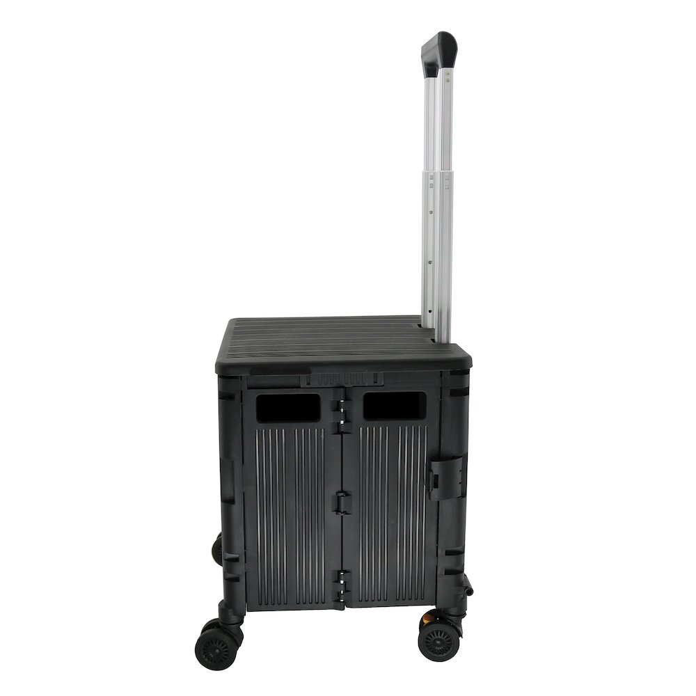 Foldable Utility Crate With 360° Spinner Wheels & Telescopic Handle. Picture 4