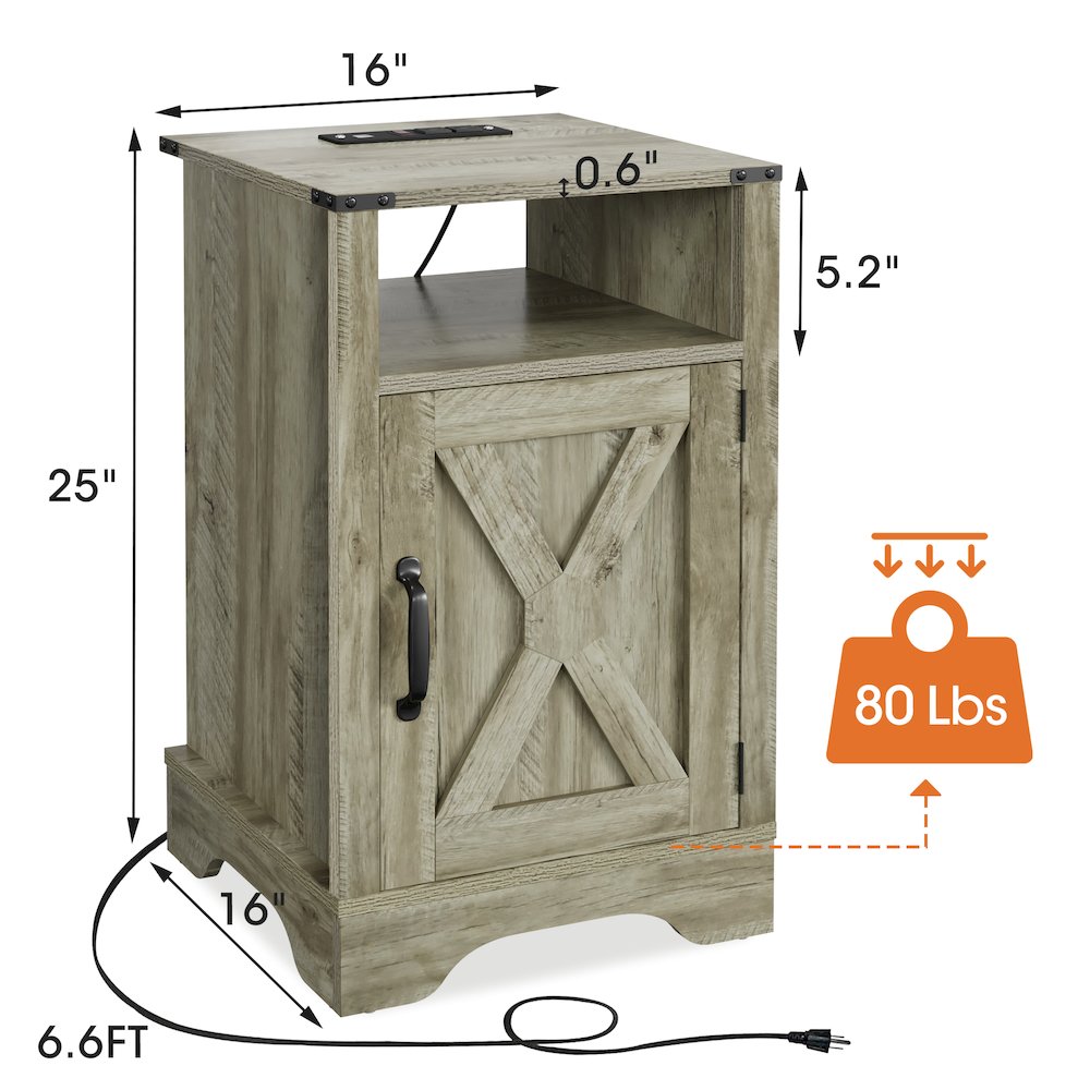 Mpf Wood Nightstand Side. Picture 3