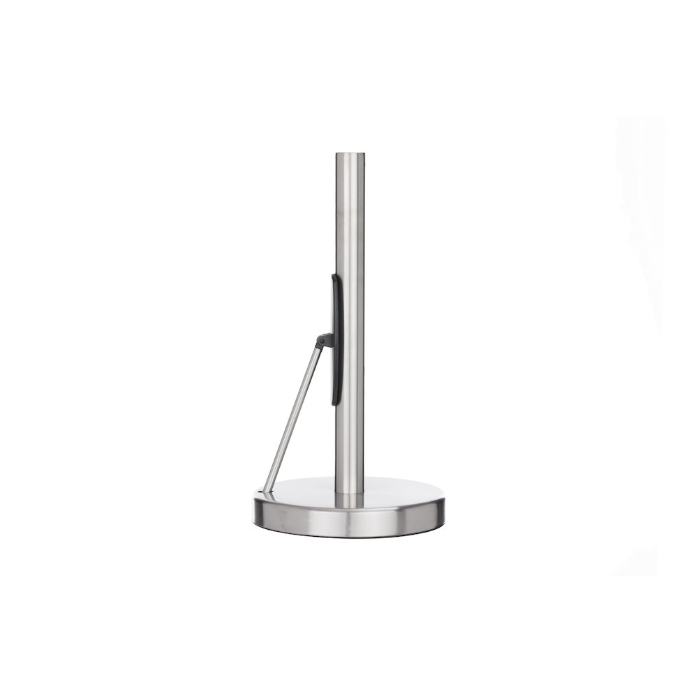 Stainless Steel Paper Towel Holder With Tension Arm. Picture 1