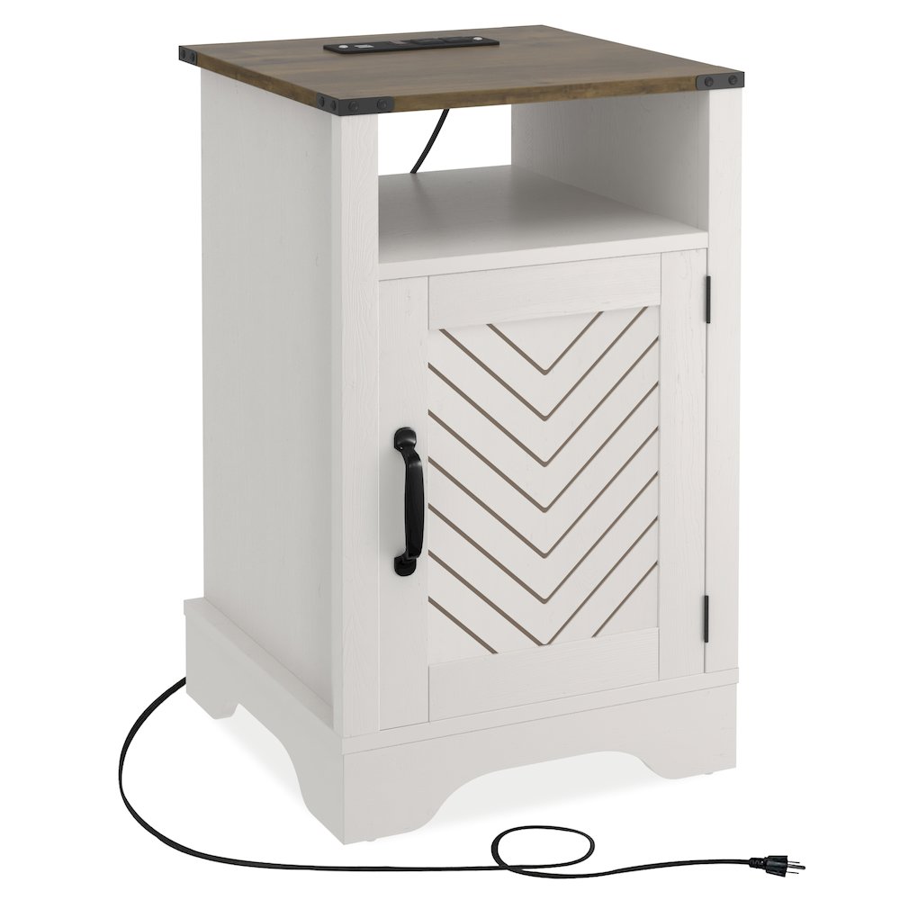 Mpf Wood Nightstand Side. Picture 1